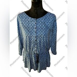 🔥Lauren Ralph Lauren Cinch Waist Top🔥